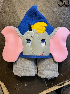 Flying Elephant Hooded Towel