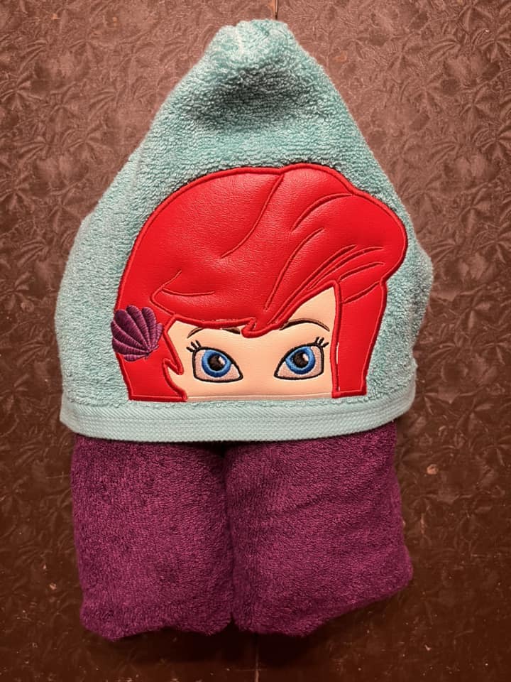 Singing Mermaid Hooded Towel