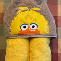 Yellow Bird Hooded Towel
