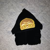 Gold Robot Hooded Towel
