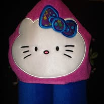 Friendly Kitty Hooded Towel