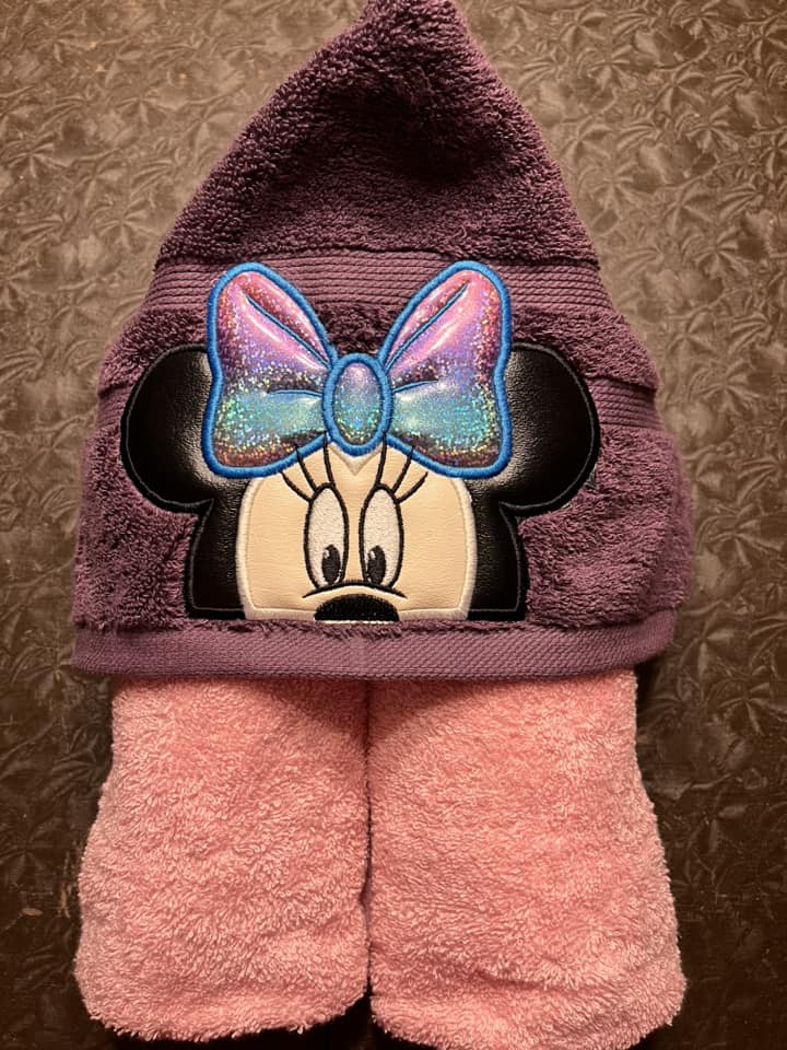 Girl Mouse Hooded Towel