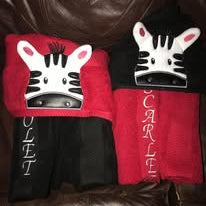 Zebra Hooded Towel