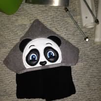 Panda Bear Hooded Towel