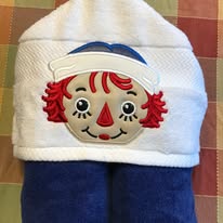 Raggedy Boy Hooded Towel